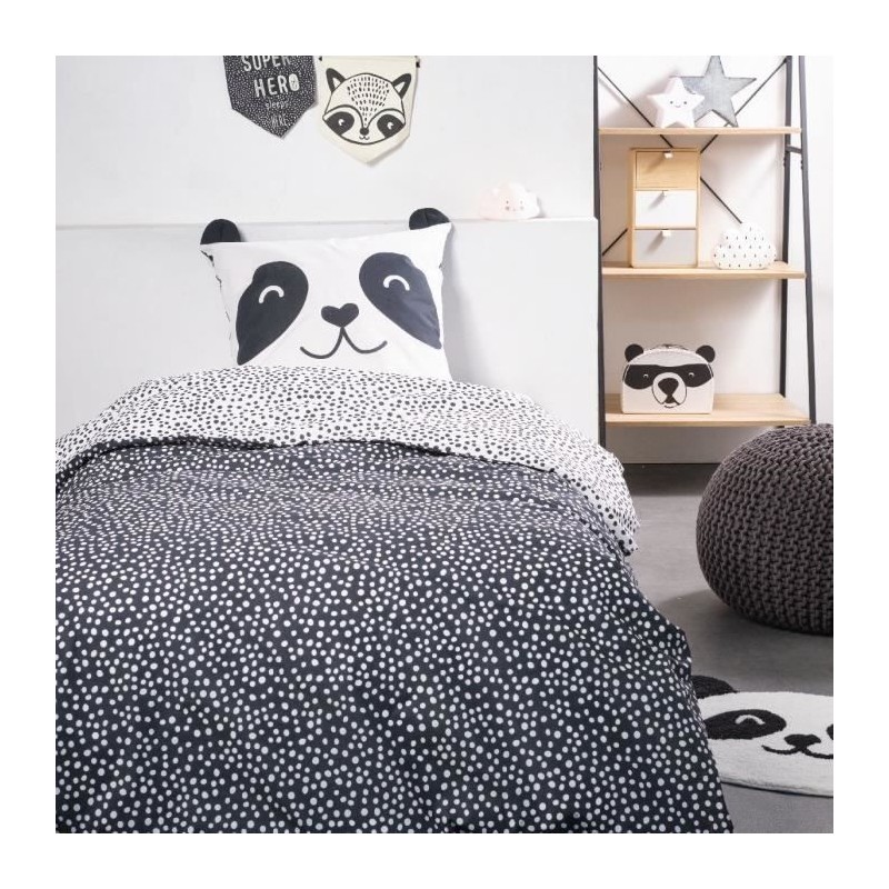 Parure de lit TODAY - housse de couette 140x200 + 1 taie d'oreiller 63x63 - 1...