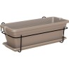 ARTEVASI Kit balcon Jardiniere VENEZIA - 50cm taupe - 50 x 19,5 x h16,3 cm - ...
