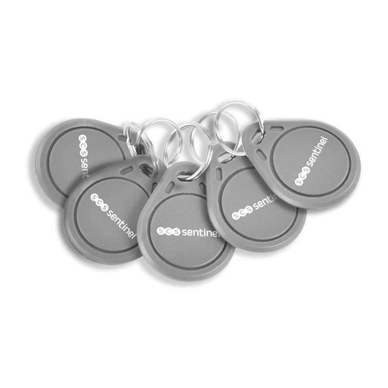 Lot de 5 badges RFID - SCS SENTINEL - CodeAccess 501 et A - Fréquence 125 kHz...