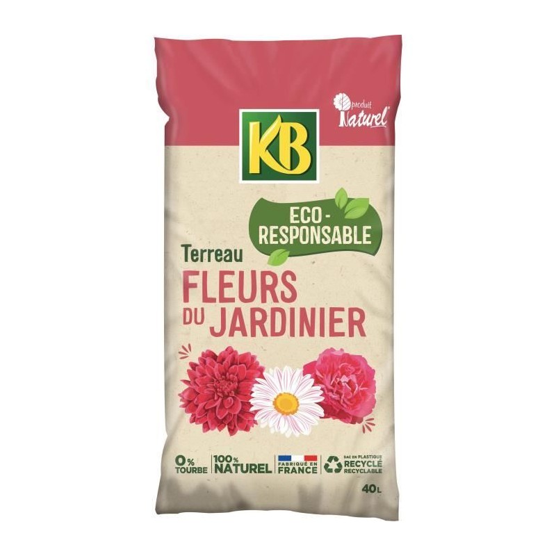 KB - Terreau pour fleurs du jardinier UAB 40L