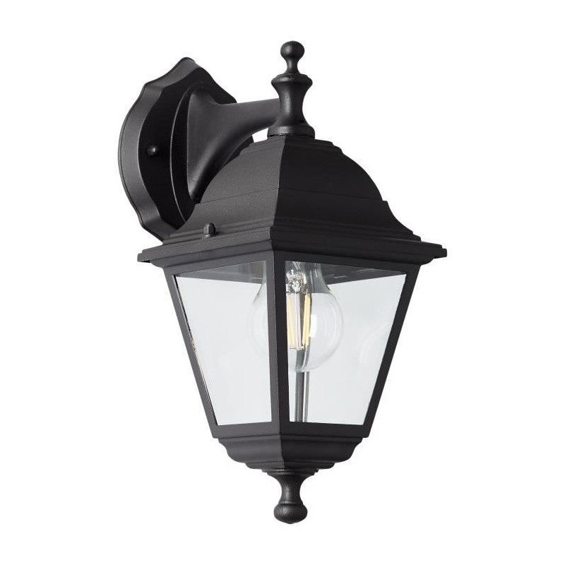 Applique extérieure descendante - BRILLIANT - NISSIE noir - E27 1x60W