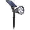 Spot solaire extérieur étanche - LUMISKY - 4 LEDs blanches - 200 Lm - Tete pi...