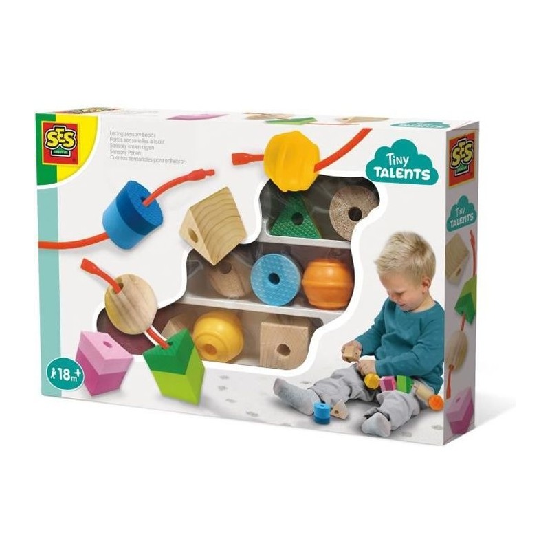 SES CREATIVE - 13102 - Perles sensorielles a lacer
