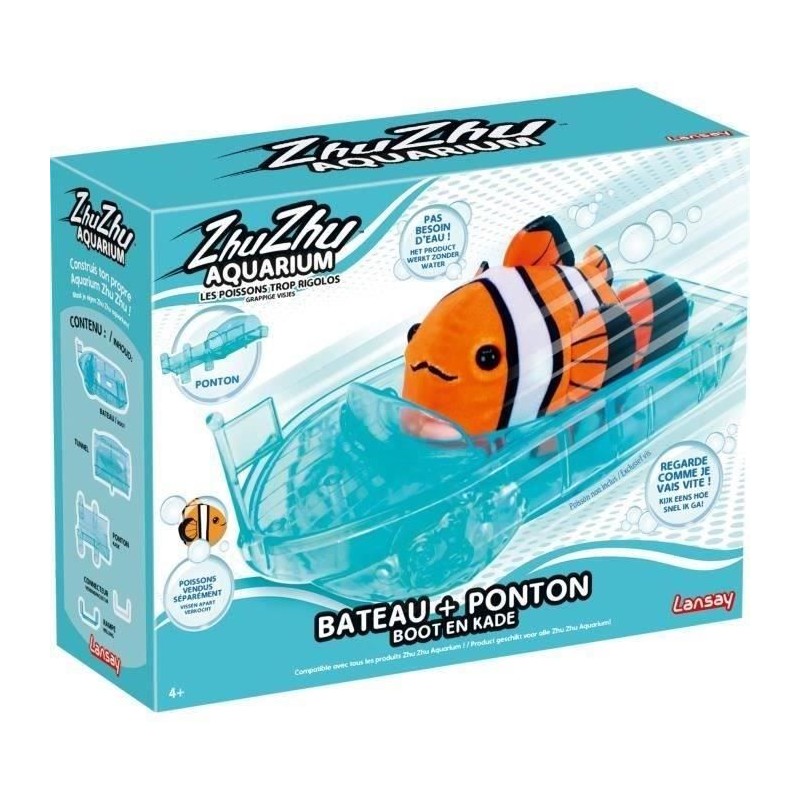 Univers miniature - LANSAY - 51002 - Zhu Zhu Aquarium : Bateau + Ponton
