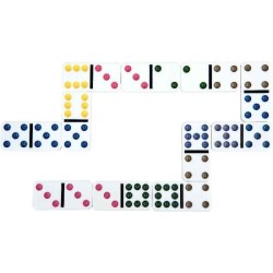 Jeu de Domino - SCHMIDT SPIELE - Classic line - 55 dominos grand format - 24 ...