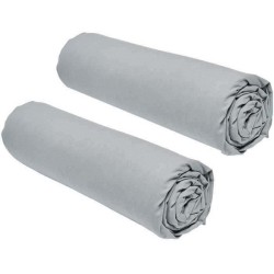 Lot de 2 draps housses TODAY Essential - 140 x 190 cm - 2 personnes - 100% Co...