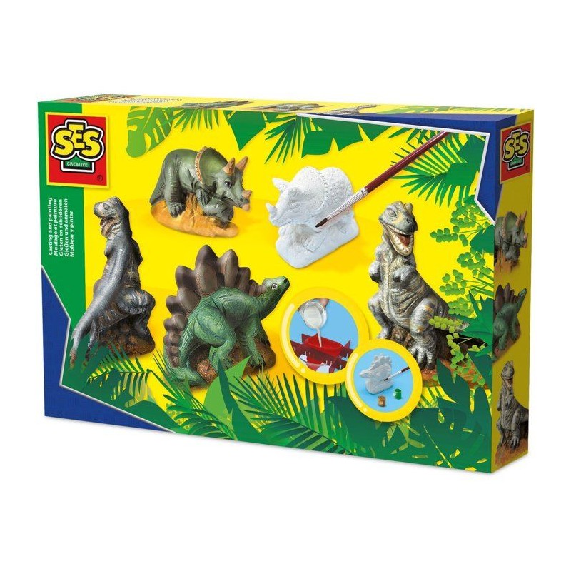 Moulage et peinture - SES CREATIVE - Hobby Blue - Dinosaures - Moules