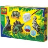 Moulage et peinture - SES CREATIVE - Hobby Blue - Dinosaures - Moules