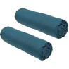 Lot de 2 draps housses TODAY Essential - 140 x 190 cm - 2 personnes - 100% Co...