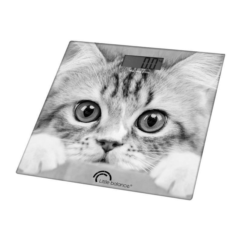 Pese personne électronique LITTLE BALANCE - design The Cat - 180kg 100g