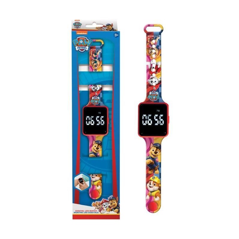 Lexibook - Pat' Patrouille - Montre LED connectée - Bracelet ajustable