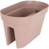 ARTEVASI Jardiniere pour balcon CAPRI -Gris taupe - 30 x 60 x H 30 cm - 26,8L