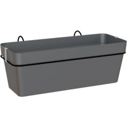 ARTEVASI Kit balcon Jardiniere - CAPRI RE - 50cm - Anthracite - 50,2 x 28,5 x...