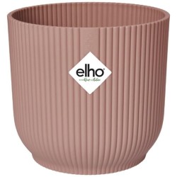ELHO Pot de fleurs Rond VIBES - Ø25 x H23cm - Plastique - Rose poudré