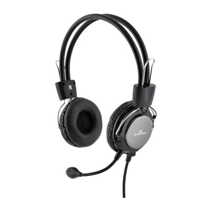 Casque-Micro - BLUESTORK - MC201 - Compatible Windows/Mac/Smartphone/Tablette