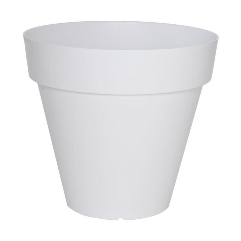 Pot de fleurs - RIVIERA - Soleilla rond - 49 x 45cm - Blanc