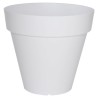 Pot de fleurs - RIVIERA - Soleilla rond - 49 x 45cm - Blanc