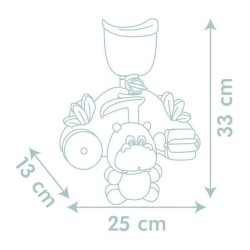 Jouet de bain Smoby Little Smoby Hippo - Toboggan et roues pour bébé de 18 mo...