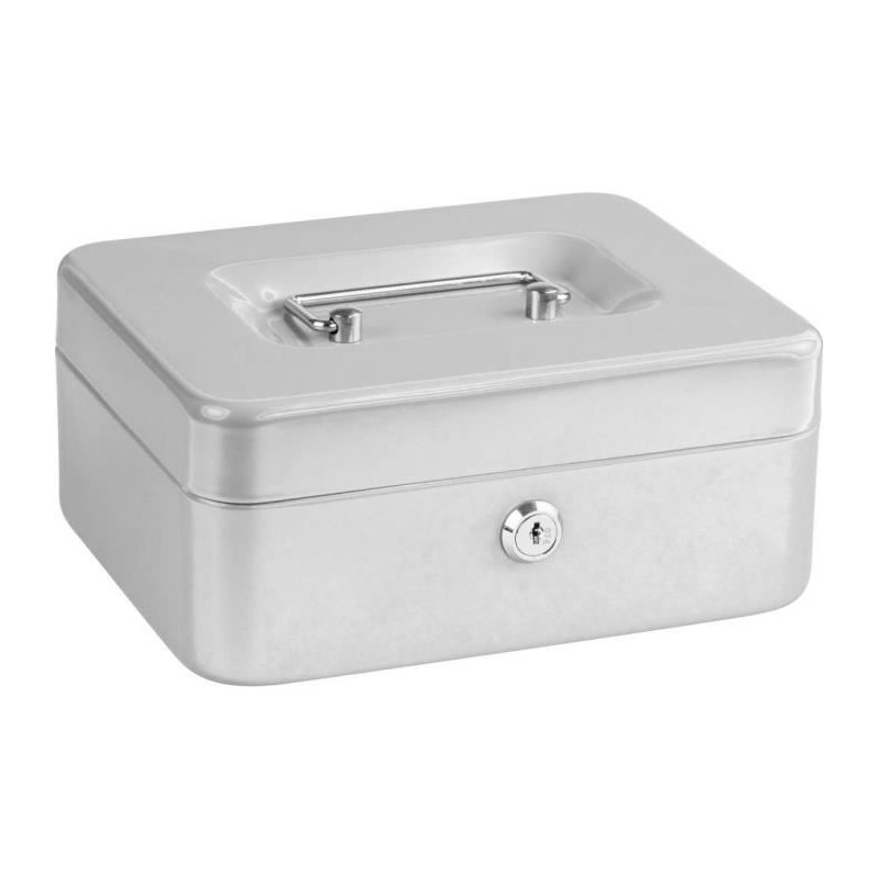 Caissette a monnaie - BURG WACHTER - Money 5020 Light Grey - Ouverture a clé,...