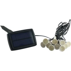 Guirlande solaire a planter 10 LED blanches - GALIX - 5m - 0,5W - 100 Lumens ...