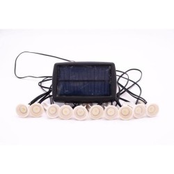 Guirlande solaire a planter 10 LED blanches - GALIX - 5m - 0,5W - 100 Lumens ...
