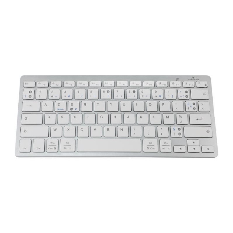 Clavier Bluetooth Double Layout PC MAC - BLUESTORK - MINI MAC PC - Pour Mac e...