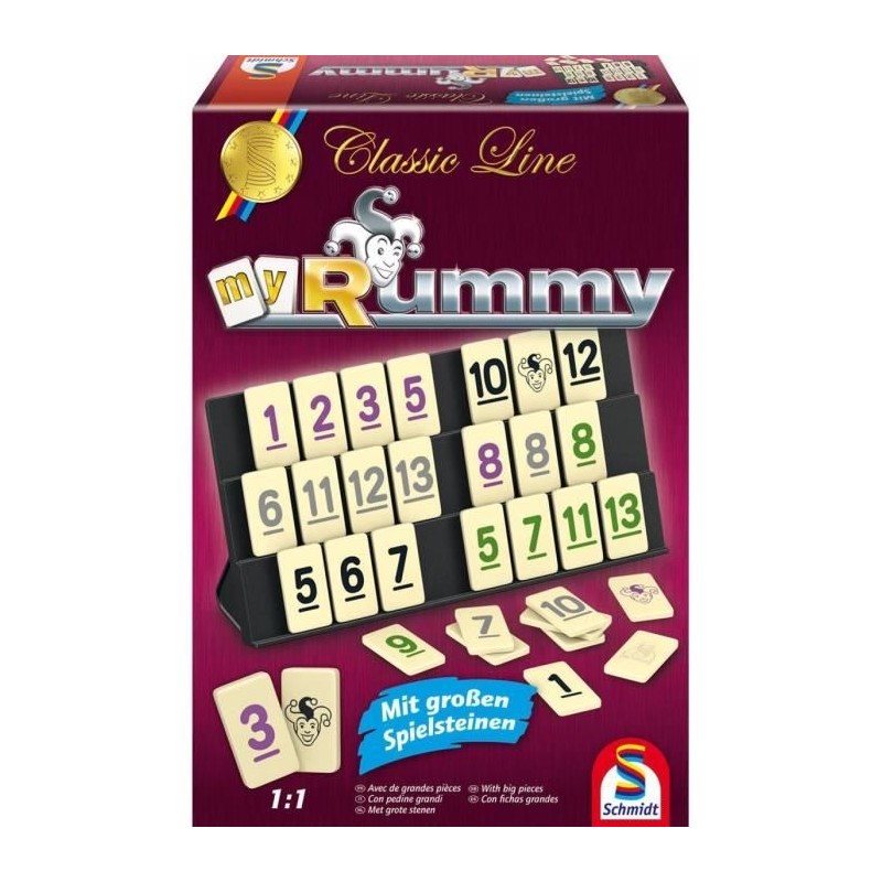 Jeu de société MyRummy - SCHMIDT AND SPIELE - Mixte - A partir de 8 ans