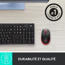 Souris - Sans fil - Logitech - M190 - Rouge