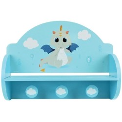 FUN HOUSE Léon le Dragon 713338 ETAGERE PORTEMANTEAU Dimensions : ± H. 33 x L...
