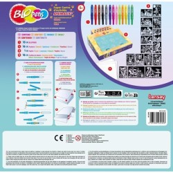 Jeu de coloriage - LANSAY - Blopens Animaux - 16 pochoirs - Lavable - Des 5 ans