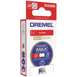 Disque dé découpe haute longévité EZ SpeedClic Dremel Max S456 - ø38mm pour m...