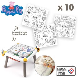 Smoby - Recharge Coloriages pour la Kid table créative - 10 feuilles de color...