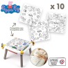 Smoby - Recharge Coloriages pour la Kid table créative - 10 feuilles de color...