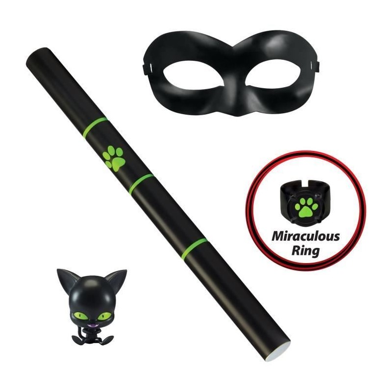 BANDAI - Miraculous Set de transformation - Chat Noir - Accessoire Magique - ...