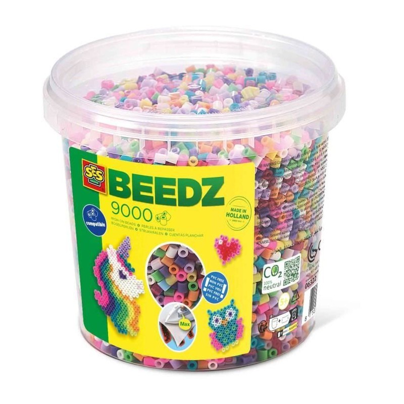 Mélange de perles a repasser - Boîtes 9000 trendy - SES CREATIVE -