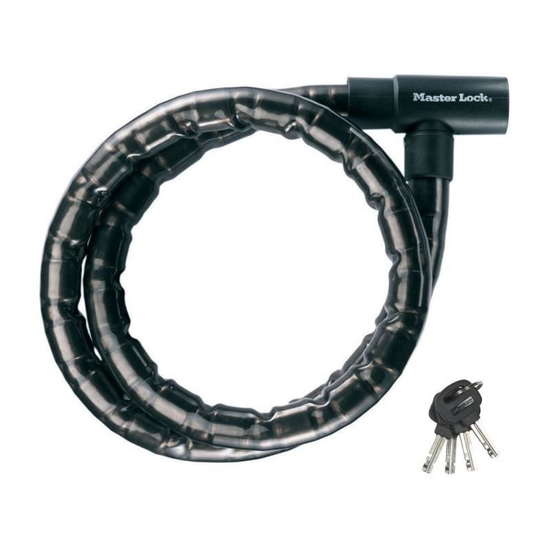 Câble antivol a clé en acier Master Lock 8115EURDPS - Noir