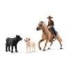 Coffret Aventures d'équitation Western, SCHLEICH 42578 Farm World,
