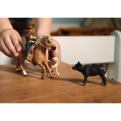 Coffret Aventures d'équitation Western, SCHLEICH 42578 Farm World,