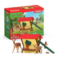 Cabane des animaux de la foret, Coffre schleich 42658 Farm World,