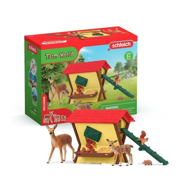 Cabane des animaux de la foret, Coffre schleich 42658 Farm World,