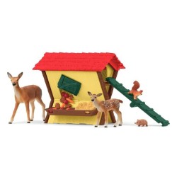 Cabane des animaux de la foret, Coffre schleich 42658 Farm World,