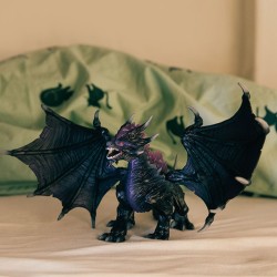 Figurine Dragon des Ténebres - Dragon Jouet Ultra-réaliste et Durable