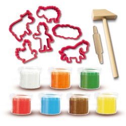 Méga kit de pâte a modeler avec outils - SES CREAVITE - My first -