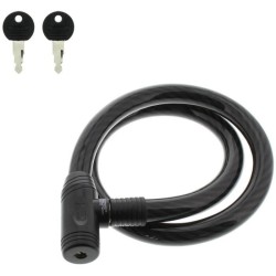 Antivol vélo - BURG WACHTER - 570 120 - Câble acier 25 mm - Gaine PVC - 120 cm