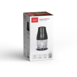 Hachoir - LIVOO - 300 ml - 400 W - 1 vitesse et fonction turbo - 2 lames en i...