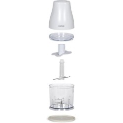 Hachoir - LIVOO - 300 ml - 400 W - 1 vitesse et fonction turbo - 2 lames en i...