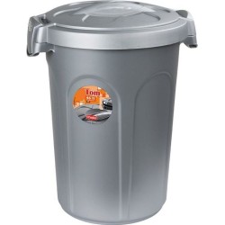 KERBL - Conteneur a aliment Tom 16kg 46l pour chien - 44,5x40x61cm - Gris