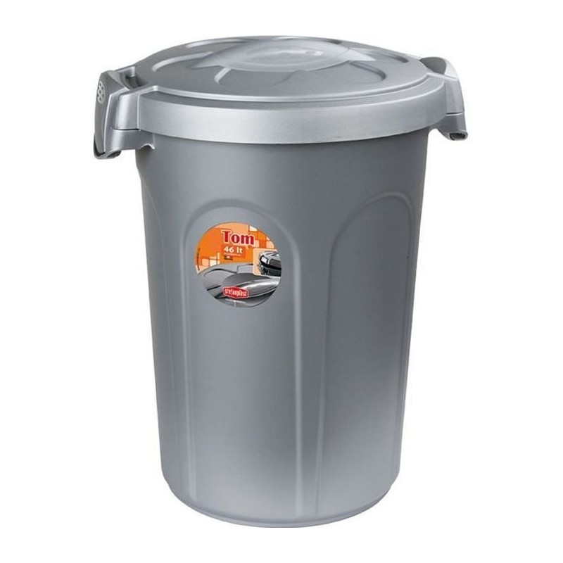 KERBL - Conteneur a aliment Tom 16kg 46l pour chien - 44,5x40x61cm - Gris