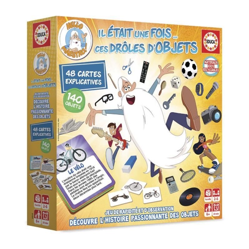 Jeu de rapidité - EDUCA - Il Était Une Fois... Ces Drôles d'Objets - Observat...