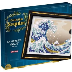 Kit loisir créatif - LANSAY - Collection Sequins - La Grande Vague - Hokusai ...